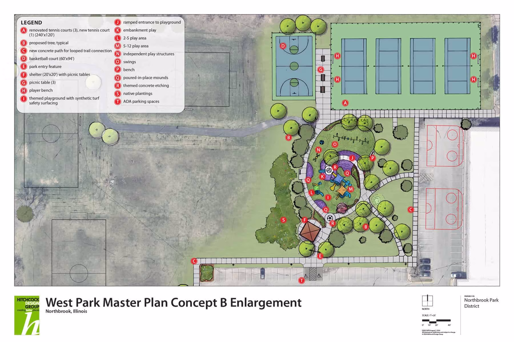West Park Master Plan Concept B Enlargement
