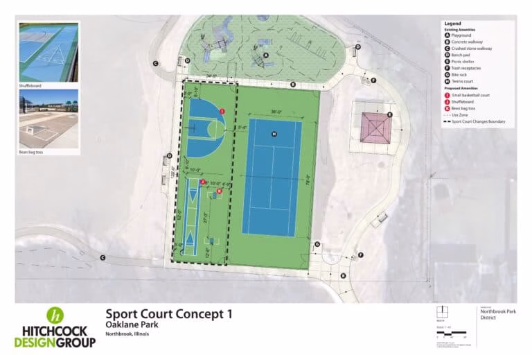 Sport Court Concept 1
Includes small-court Basketball, Baggo Court, Shuffleboard