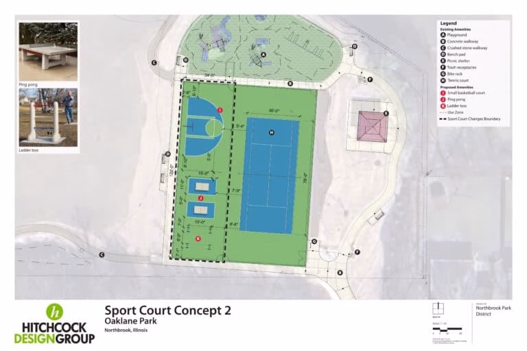 Sport Court Concept 2
Includes small-court Basketball, Ping Pong (2), Ladder Toss (2)